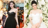 Á hậu Tú Anh đẹp rạng rỡ với đầm cúp ngực, khoe vai trần gợi cảm