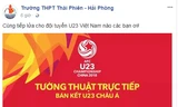 Nhiều trường cho học sinh nghỉ để cổ vũ U23 Việt Nam