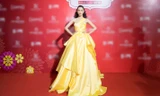 Hà Thu mặc đẹp nhất Hội Xuân nghệ sĩ với bộ váy vàng rực khoe vai trần 
