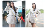 Lên đường thi Miss World, Tiểu Vy ghi điểm với gu thời trang quyến rũ