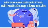 Điểm danh hàng xuất khẩu tỷ USD, bất ngờ có loại tăng 18 lần