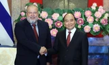 Hình ảnh Chủ tịch nước Nguyễn Xuân Phúc tiếp Thủ tướng Cuba Manuel Marrero Cruz