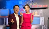 Hoa hậu Đỗ Mỹ Linh và BTV Việt Khuê. 