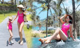 Á hậu Diễm Trang diện bikini đôi cùng con gái, quyến rũ khó rời mắt