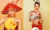 Hoa hậu Thuỳ Tiên diện áo yếm khoe vai trần gợi cảm trước thềm năm mới