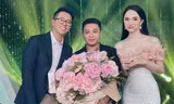 Quản lý của Hương Giang chụp ảnh cùng cô và bạn trai Matt Liu.