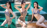 Hoa hậu Đỗ Thị Hà ‘đọ’ bikini nóng bỏng với 2 Á hậu Phương Anh và Ngọc Thảo