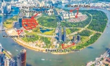 Vị trí xây dựng Trung tâm tài chính TPHCM ở Khu đô thị mới Thủ Thiêm