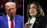 Hai ứng viên tổng thống Mỹ Donald Trump và Kamala Harris. Ảnh: AP 