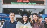 Trần Anh Ngọc nhận bằng tốt nghiệp xuất sắc bên cạnh bố mẹ