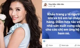 Thúy Diễm phản ứng gay gắt khi bị mạo danh bán khẩu trang đắt 'cắt cổ' 