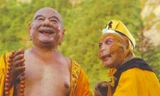Tôn Ngộ Không và Phật Di Lặc trong Tây du ký.