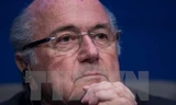 Chủ tịch FIFA Sepp Blatter trong cuộc họp báo tại trụ sở Liên đoàn bóng đá ở Zurich ngày 2/6. Nguồn: AFP/TTXVN.