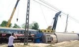 Hiện trường vụ tai nạn đường sắt tại Quảng Trị. Ảnh: Văn Được/ Zing