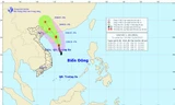 Dự báo đường đi và khu vực ảnh hưởng của bão. Ảnh: Trung tâm Dự báo khí tượng thủy văn TƯ.