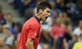 Niềm vui chiến thắng của Novak Djokovic.