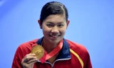 Sau 3 kỳ SEA Games, Ánh Viên đã giành được 11 HCV. Cô hứa hẹn sẽ thống trị làng bơi nữ ĐNA trong vài năm tới. Ảnh: Hoàng Hà.