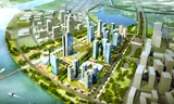 Phối cảnh khu phức hợp Thủ Thiêm Eco Smart City trong khu đô thị mới Thủ Thiêm. 