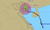 Vị trí và đường đi của áp thấp nhiệt đới - Ảnh: Trung tâm dự báo khí tượng thủy văn trung ương