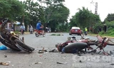 Hiện trường vụ tai nạn.