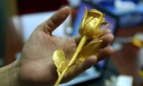 250 triệu đồng/ bông hồng bằng vàng đúc, đính kim cương
