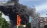 Lửa thiêu rụi tòa nhà Trung Quốc trong tích tắc