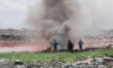 Một phần của bãi rác điện tử Agbogbloshie ở Accra, thủ đô của Ghana.