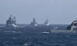 Tận thấy tàu chiến NATO rầm rộ tập trận ở Biển Đen