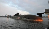 Cận cảnh tàu ngầm hạt nhân Nga được đưa đi sửa chữa