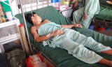 Nạn nhân H. đang điều trị tại bệnh viện.