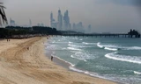 Một bãi biển ở Dubai. Ảnh: AFP.