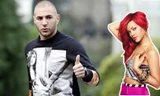 Benzema đã phải dùng đến rất nhiều chiêu trò mới có thể cưa đổ cô nàng sang chảnh Rihanna (ảnh bên).