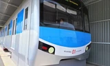 Mô hình metro đặt tại bãi đúc dầm trên đường số 11, quận 9.
