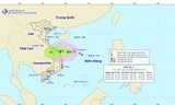 Dự báo đường đi và khu vực ảnh hưởng của bão số 3. Ảnh: Trung tâm Dự báo khí tượng thủy văn TƯ.