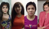Những đối tượng chuyển giới và ăn mặc, trang điểm giả gái để thực hiện hành vi phạm pháp bị công an bắt giữ.
