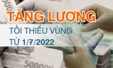 Tăng lương tối thiểu vùng từ 1/7/2022