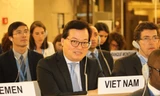 Đại sứ Dương Chí Dũng, Trưởng Phái đoàn Việt Nam tại LHQ, tham dự phiên họp đặc biệt của LHQ về tình hình Palestine
