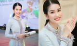 Á hậu Phương Anh lần đầu làm MC, “bắn” song ngữ Anh-Pháp cực đỉnh cùng chính khách quốc tế