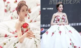 Địch Lệ Nhiệt Ba xinh đẹp như “công chúa hoa hồng” trên siêu thảm đỏ Tinh Quang Đại Thưởng