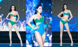 Top 40 Hoa Hậu Việt Nam 2020 khoe body cực phẩm với áo tắm trên sân khấu Bán kết