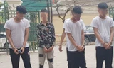 Nhóm thanh niên bị bắt giữ. Ảnh: ANTĐ