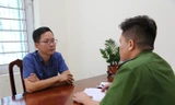 Phó ban Tuyên giáo huyện ủy Tam Đảo bị khởi tố. Ảnh Công an Vĩnh Phúc