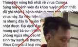 Hình ảnh thông tin sai sự thật do nam thanh niên đăng tải. Ảnh cơ quan công an cung cấp.