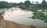 Sạt lở, vỡ 20m bờ sông nhà Lê ở Thanh Hóa
