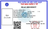 Mặt trước mẫu thẻ BHYT mới