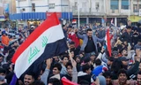 Người dân Iraq 'đi bão' sau trận thắng Nhật Bản