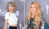 Taylor Swift đọ sắc cùng Shakira trên thảm đỏ ACM