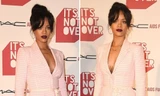 Rihanna bất ngờ ăn mặc nhã nhặn, kín đáo đi sự kiện