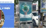  Thùng rác kèm công năng quảng cáo ngoài trời ở Hà Nội chưa được nghiệm thu và cấp phép Ảnh: KỲ SƠN 