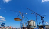 Tập đoàn Yantai Taihai chuyên sản xuất lắp đặt các công trình hạt nhân. Trong ảnh là một lò phản ứng đang được xây dựng ẢNH:Reuters